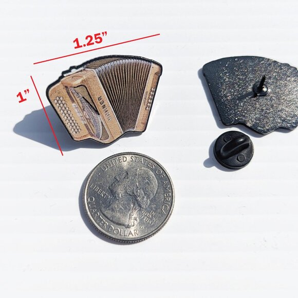 Pin Accordion Car Plate Pin for Caps Clothing Enamel Badge Pin Mexican Pin - Picture 2 of 6